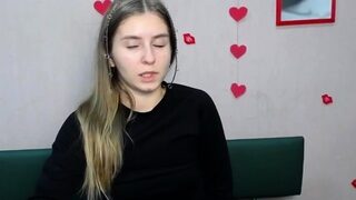 Blonde flashing ass in red thong on webcam show