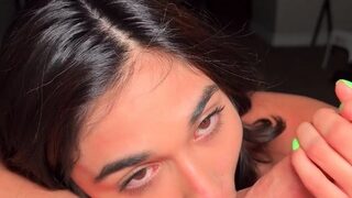 Tit fucked busty brunette blowjob babe sexy pov action