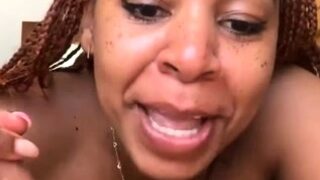 Perky amateur rides and sucks black dick pov style