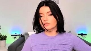Busty brunette with big boobs rides cock