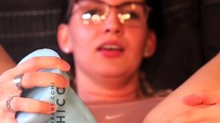 Stacked brunette goes solo toys and masturbation